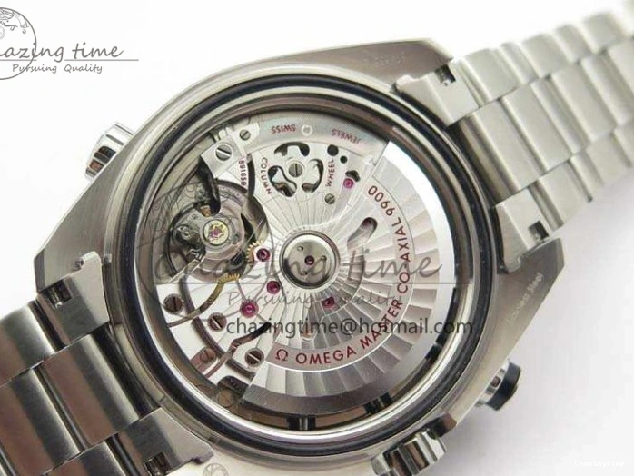 0227 Planet Ocean Master Chrono SS OM 1:1 Best Edition Gray Dial On SS Bracelet A9900 V Efficient 8116